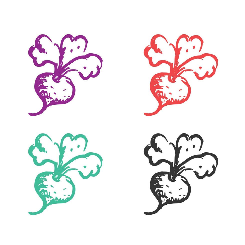 Beet icon, Beetroot Icon, beet vegetable icon, Radish Plant Vegetable, Vegetable icon, Beet root logo vector icons in multiple colors