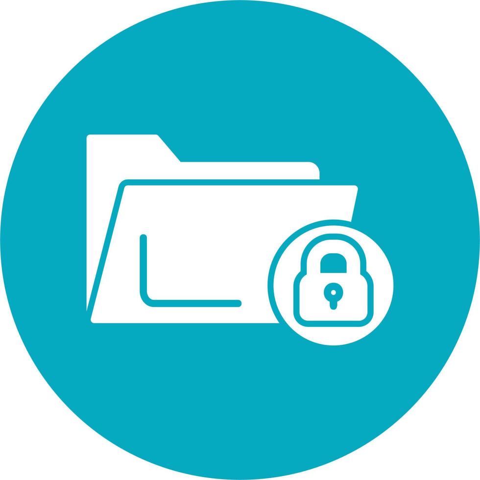 Folder Lock Vector Icon