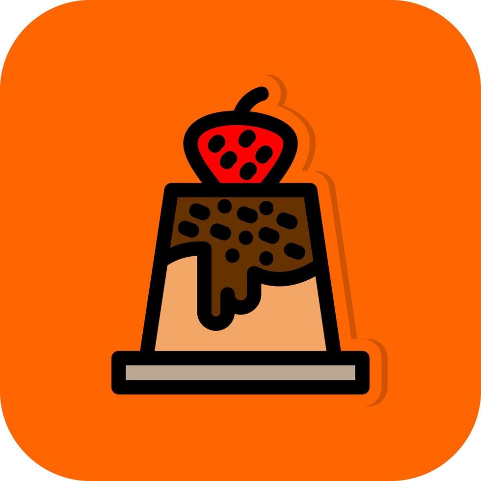Pudding Vector Icon Design
