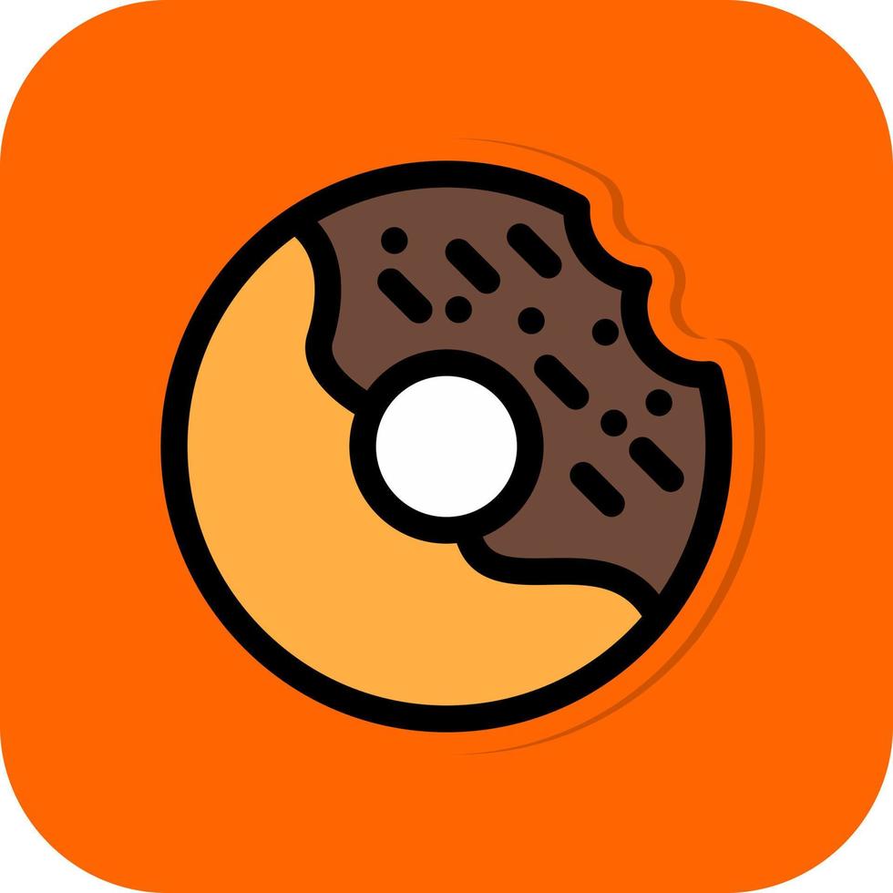 diseño de icono de vector de dount