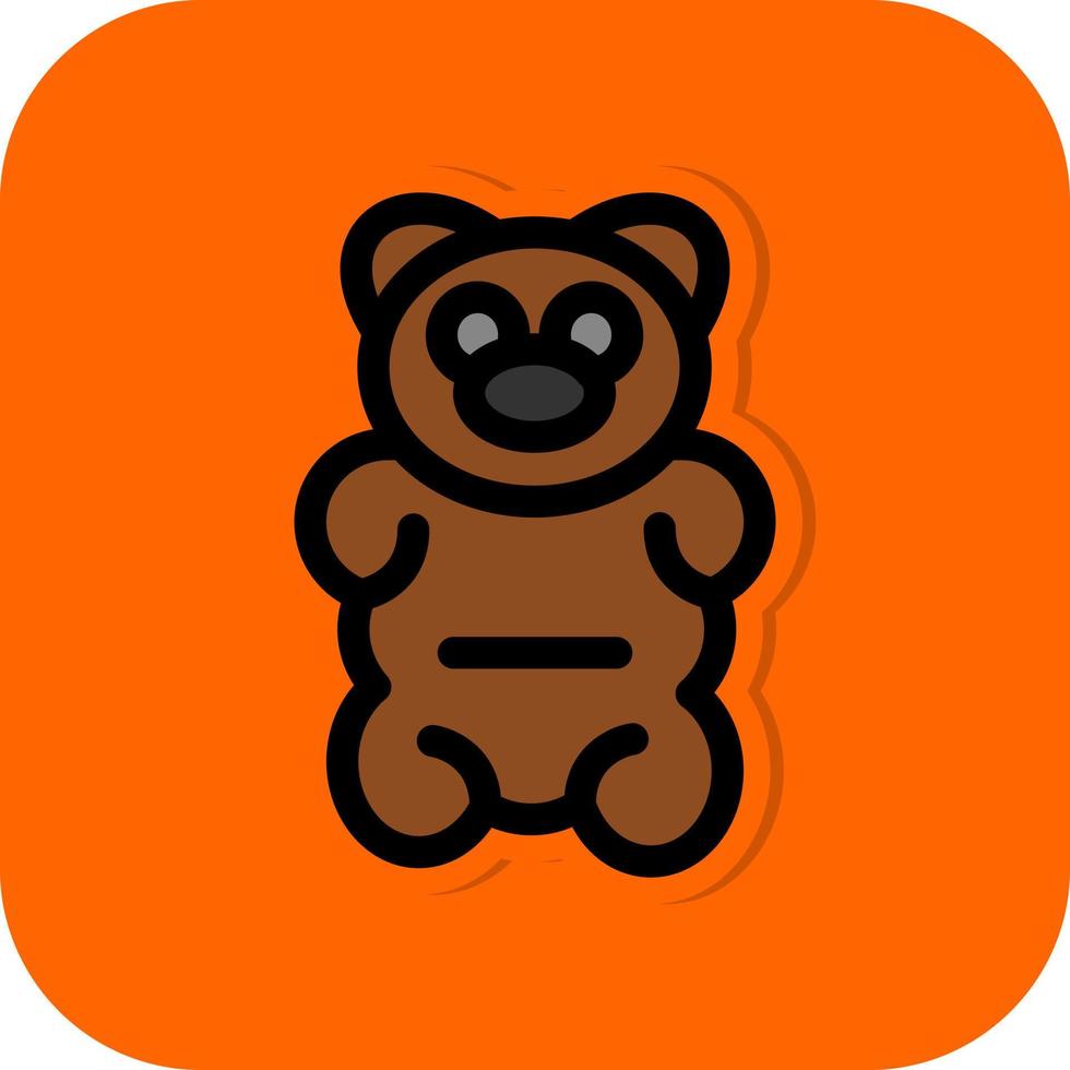 Gummy Bear Vector Icon Design