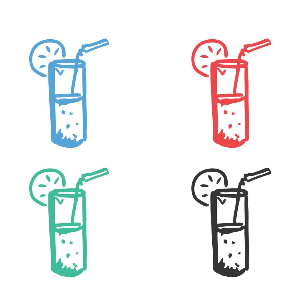 Martini Cocktail icon, drink cocktail, lemonade icon, Cocktail logo vector icons in multiple colors