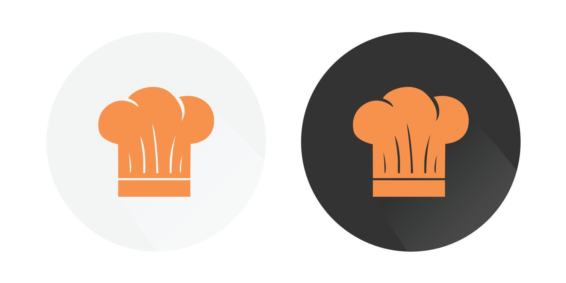 cocinero sombrero icono, Cocinando sombrero icono, panadería logo, restaurante logo vistoso vector íconos
