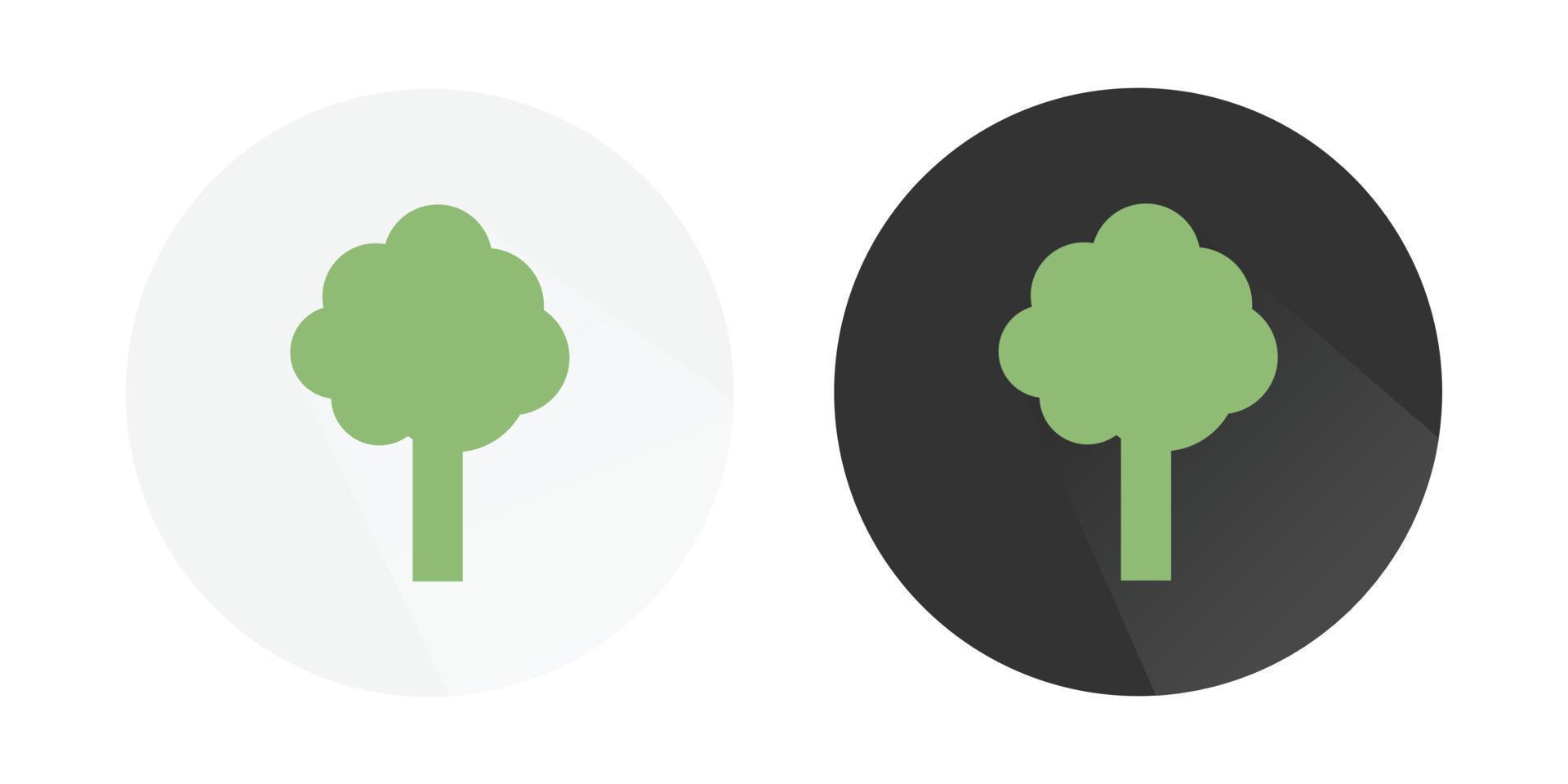 árbol icono, secretario árbol, sencillo árbol decoración, decorativo planta icono, árbol logo vistoso vector íconos