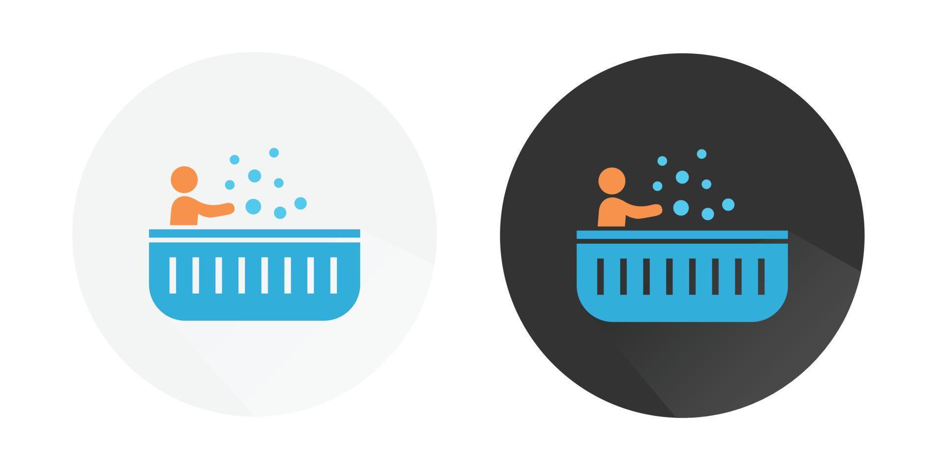 Taking spa icon, person taking a spa,  shower vector icon, Person Taking Bath, Person Taking spa Bath logo Colorful vector icons