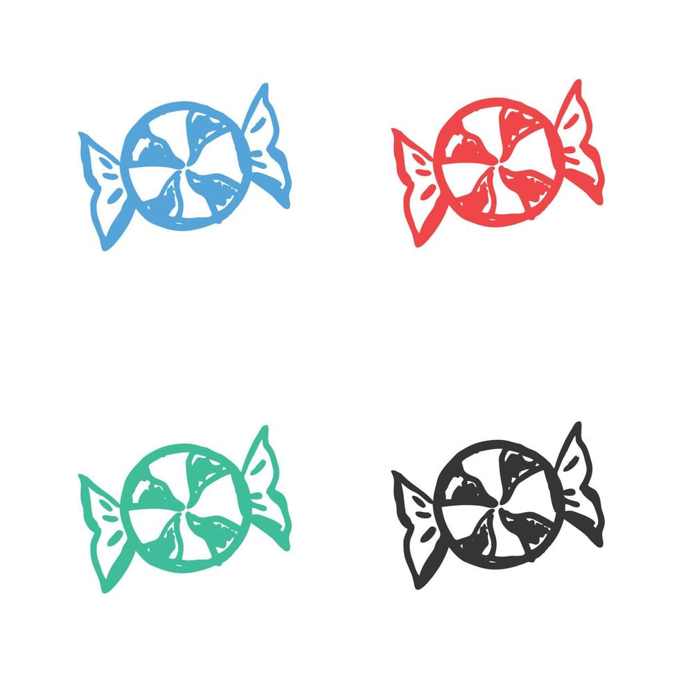 Candy icon, candy floss, Candy lollipop vector icon logo vector icons in multiple colors