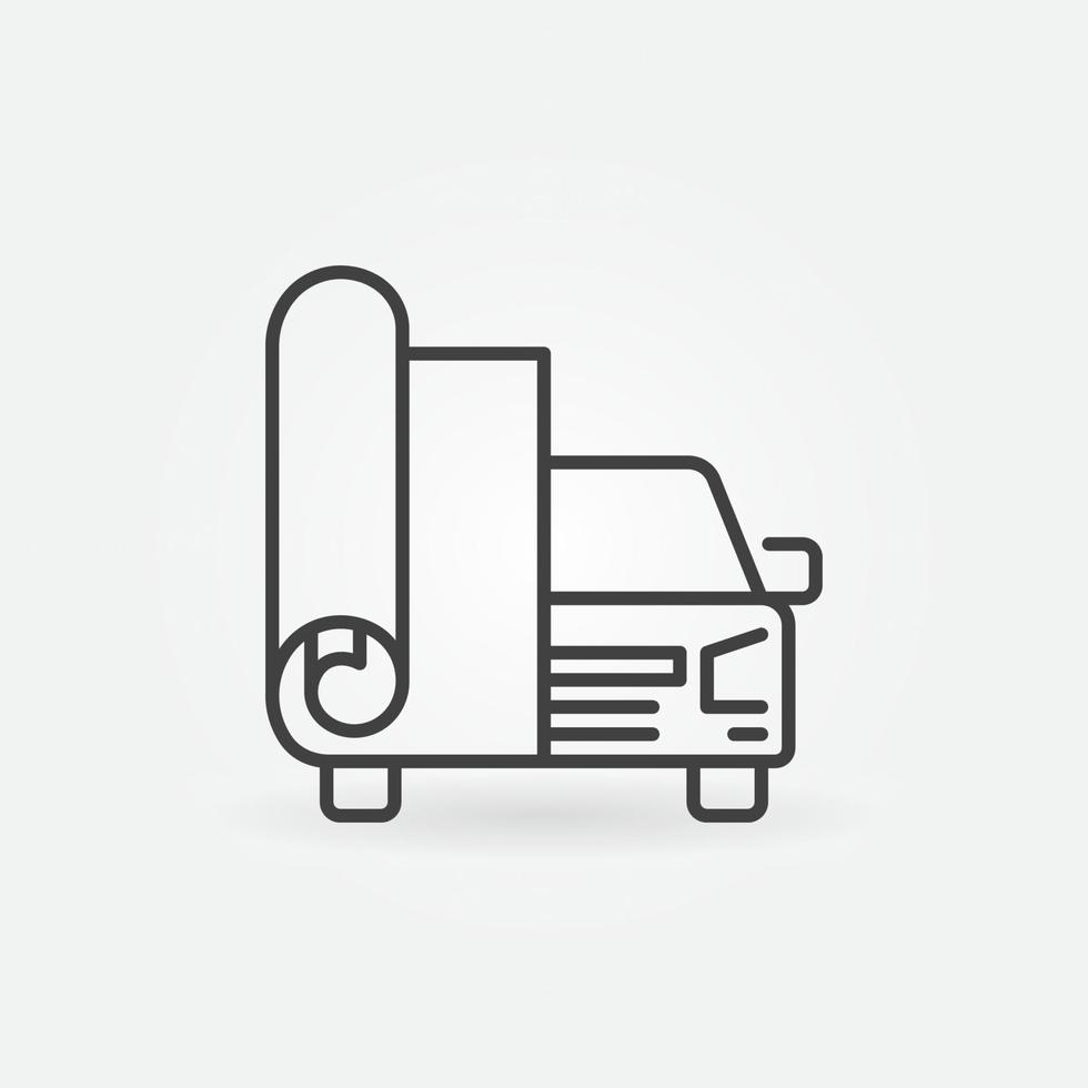 Car Vinyl Wrap vector Detailing concept icon in outline style