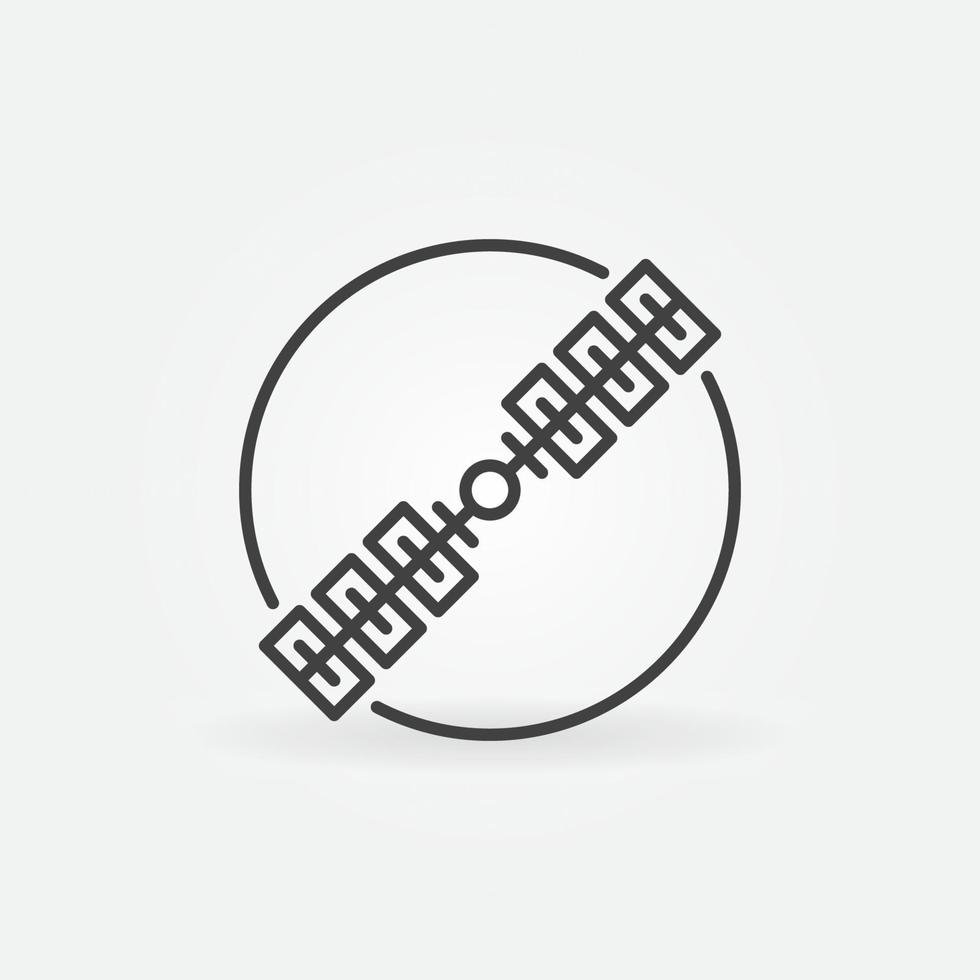 Solar Powered Spying Weather Balloon vector concept linear icon