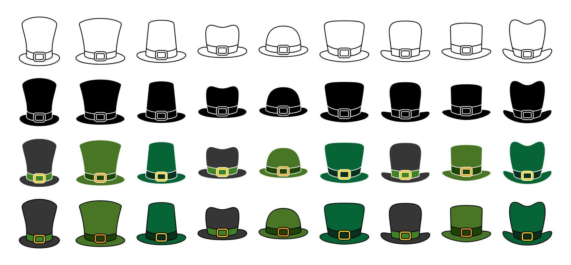 Collection of design elements for Hats vector