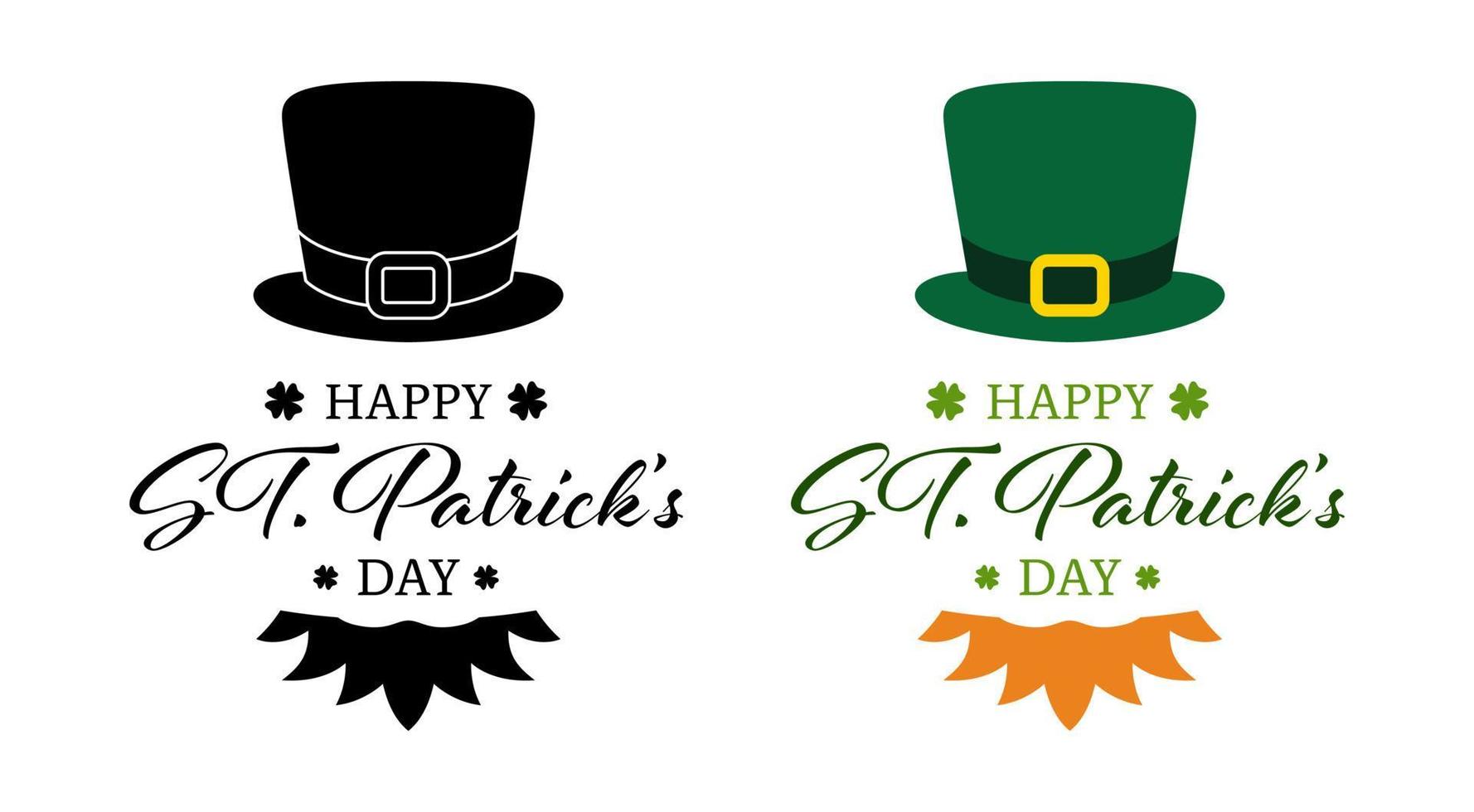 Saint Patrick Day banner isolated on white background vector