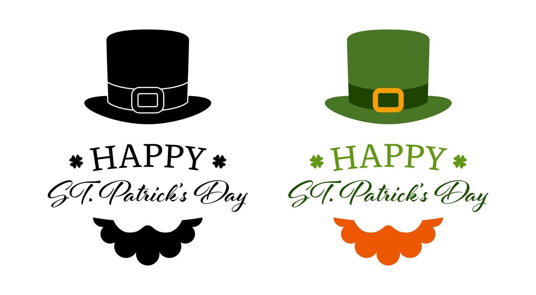 Saint Patrick Day banner isolated on white background vector