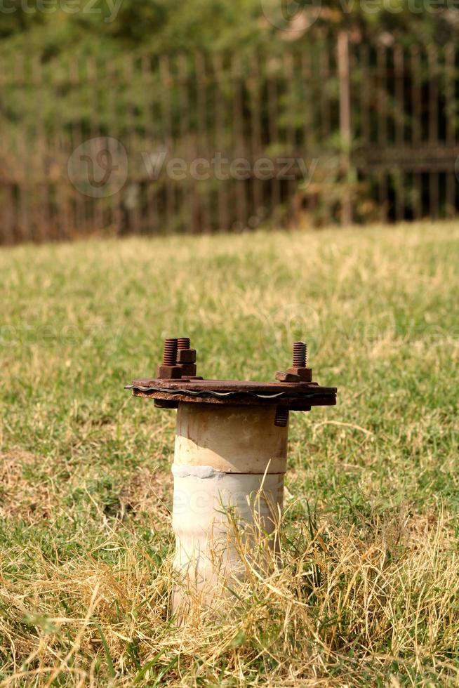 tubería de abastecimiento de agua para riego. foto