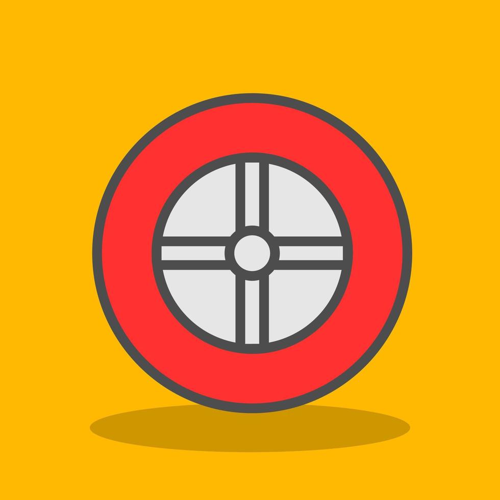 diseño de icono de vector de rueda