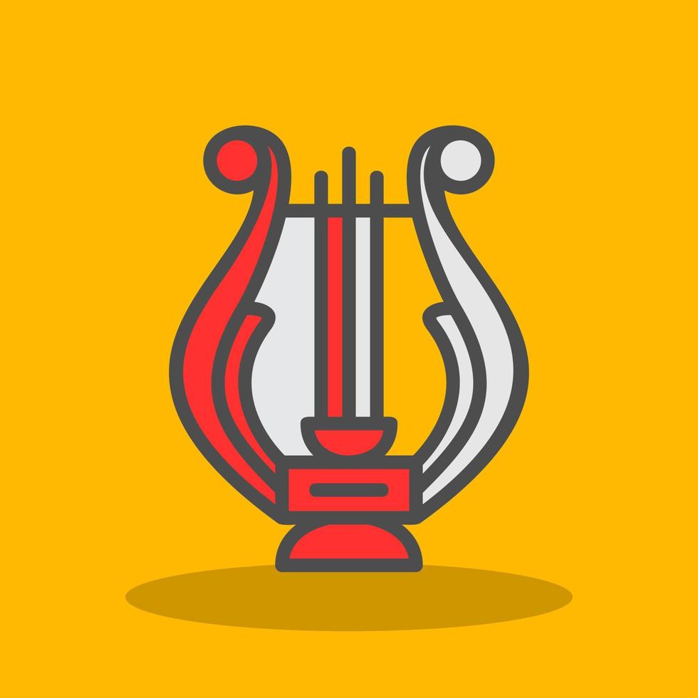 Lyre Vector Icon Design