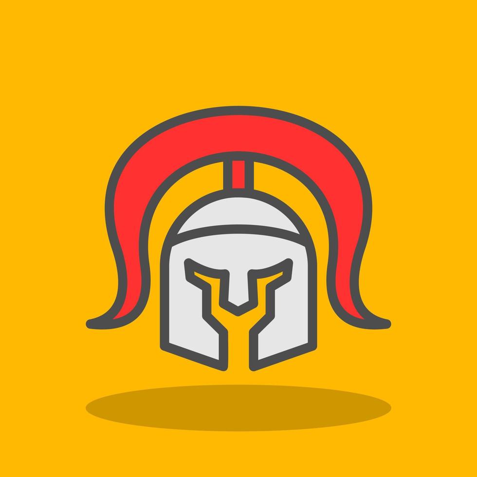 Roman Helmet Vector Icon Design