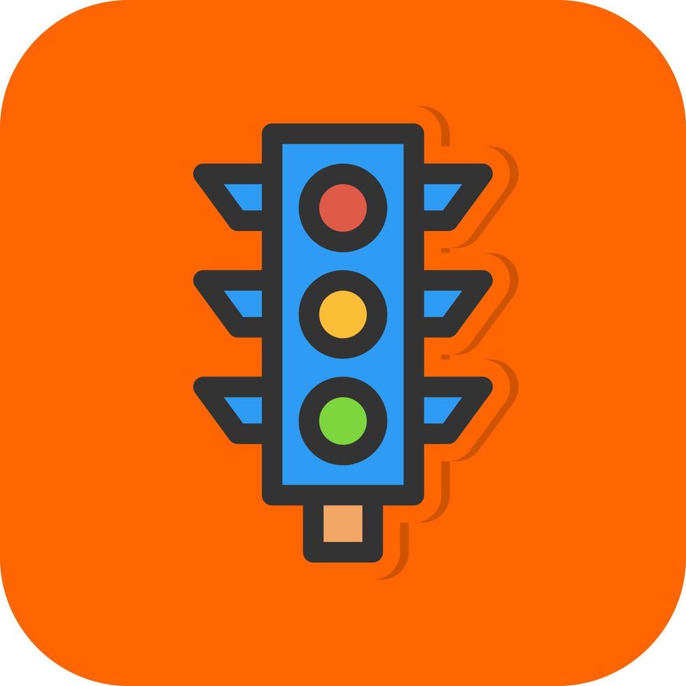 Traffic Light Vector Icon Design