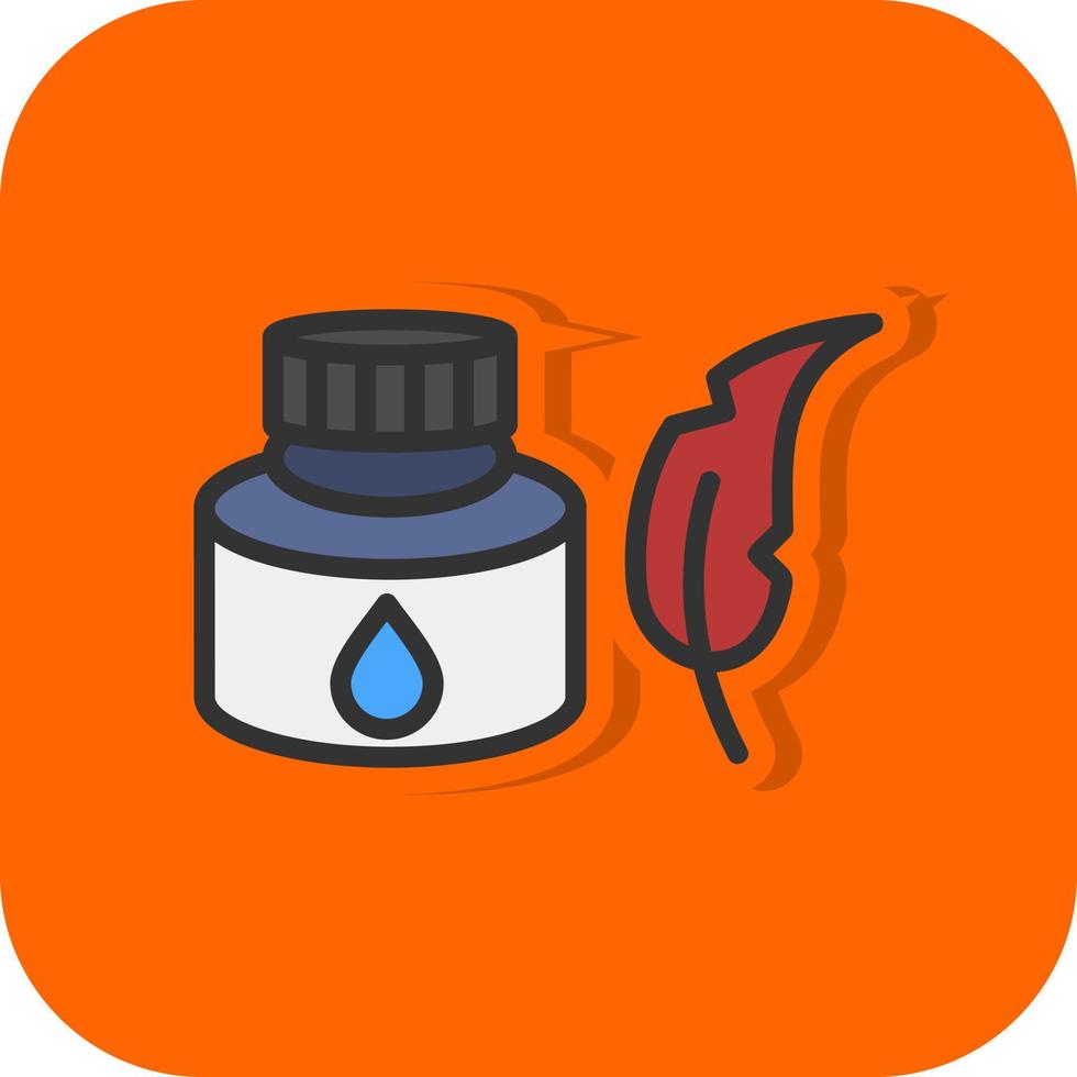 diseño de icono de vector de tinta