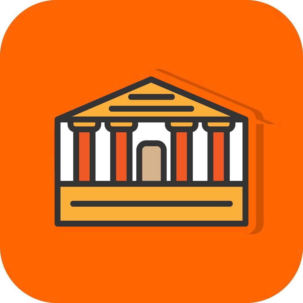 Parthenon Vector Icon Design