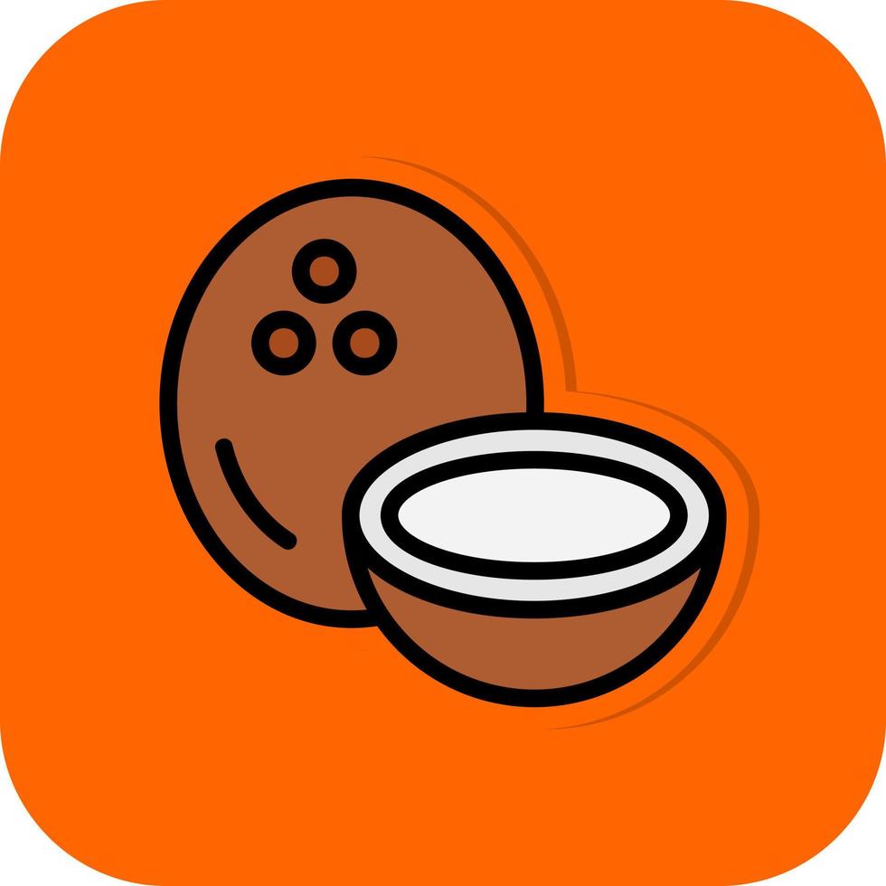 Coconut Vector Icon Design