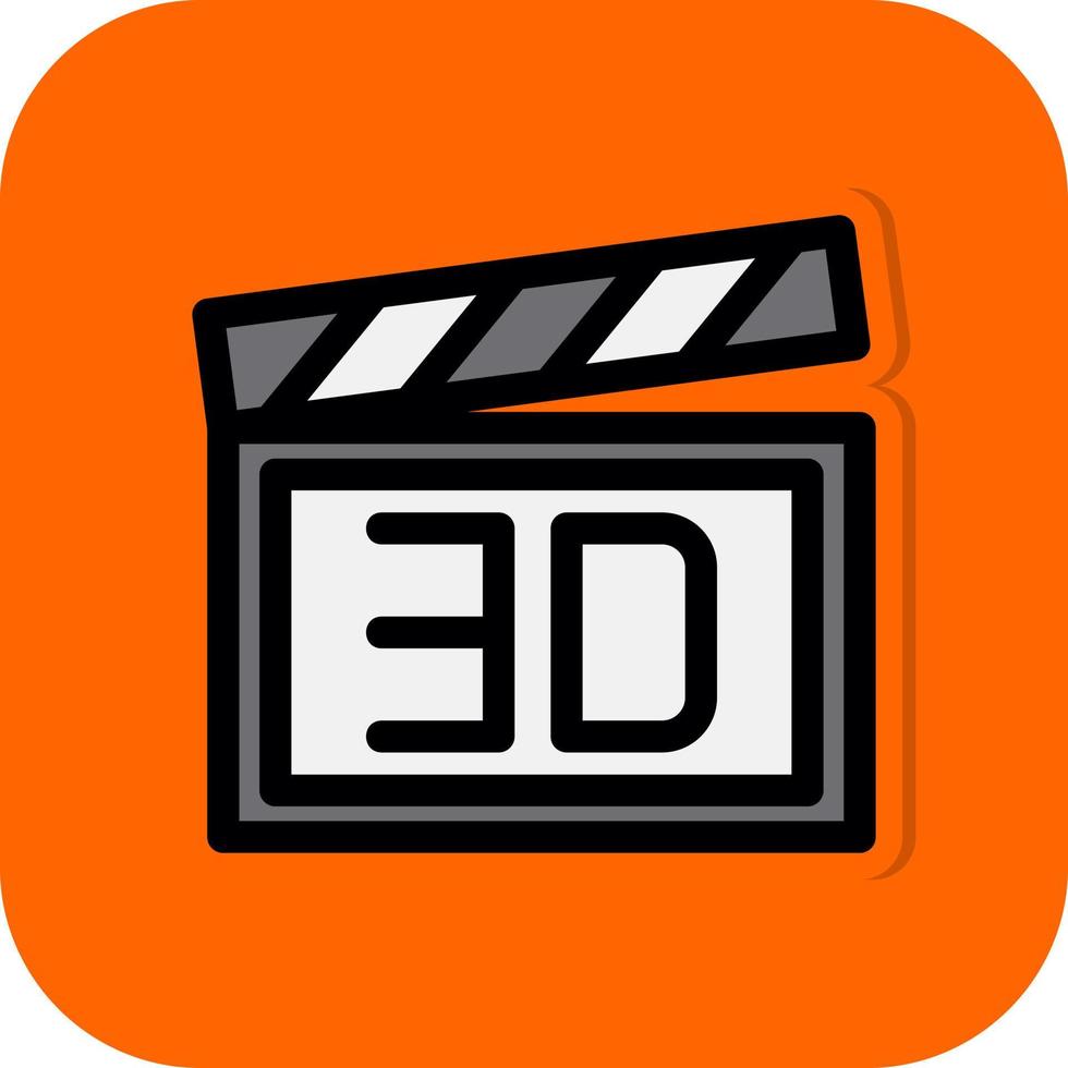 3d Film Vector Icon Design