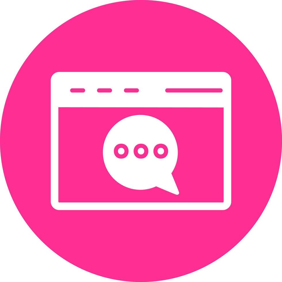 Web chat Vector Icon