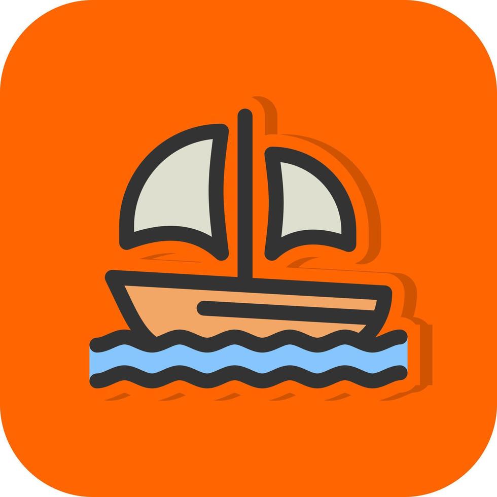 diseño de icono de vector de barco