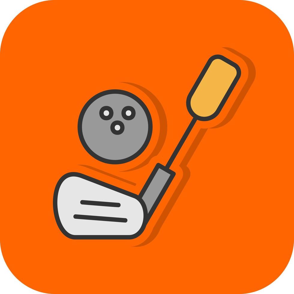 diseño de icono de vector de palos de golf