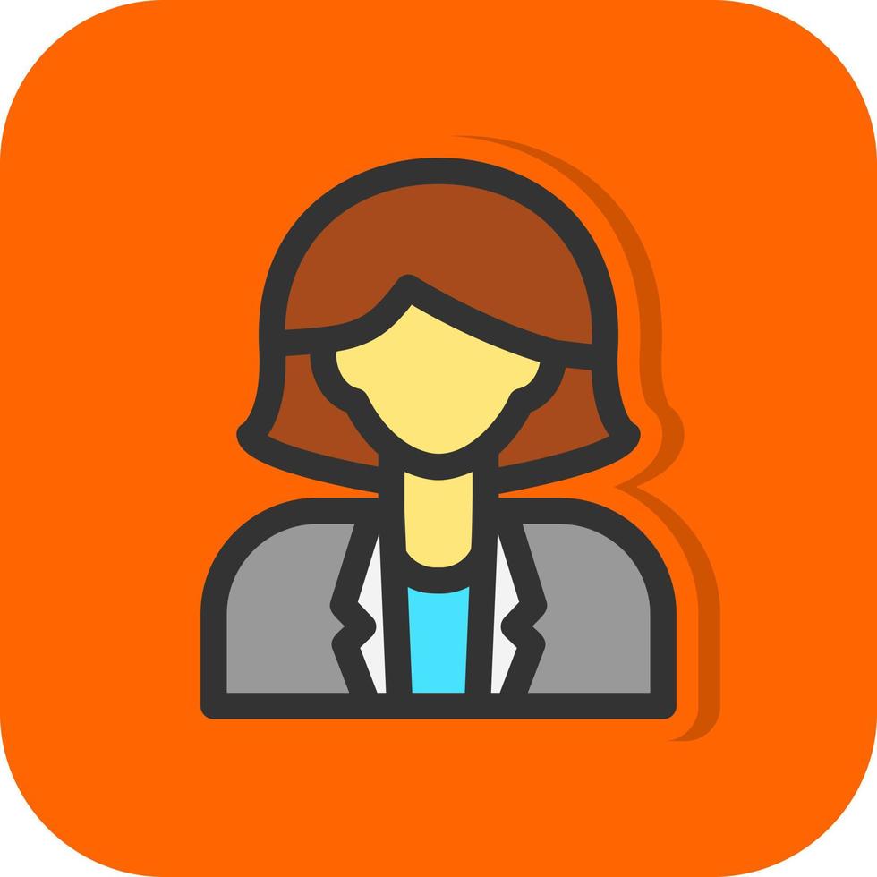 Business Woman Vector Icon Design