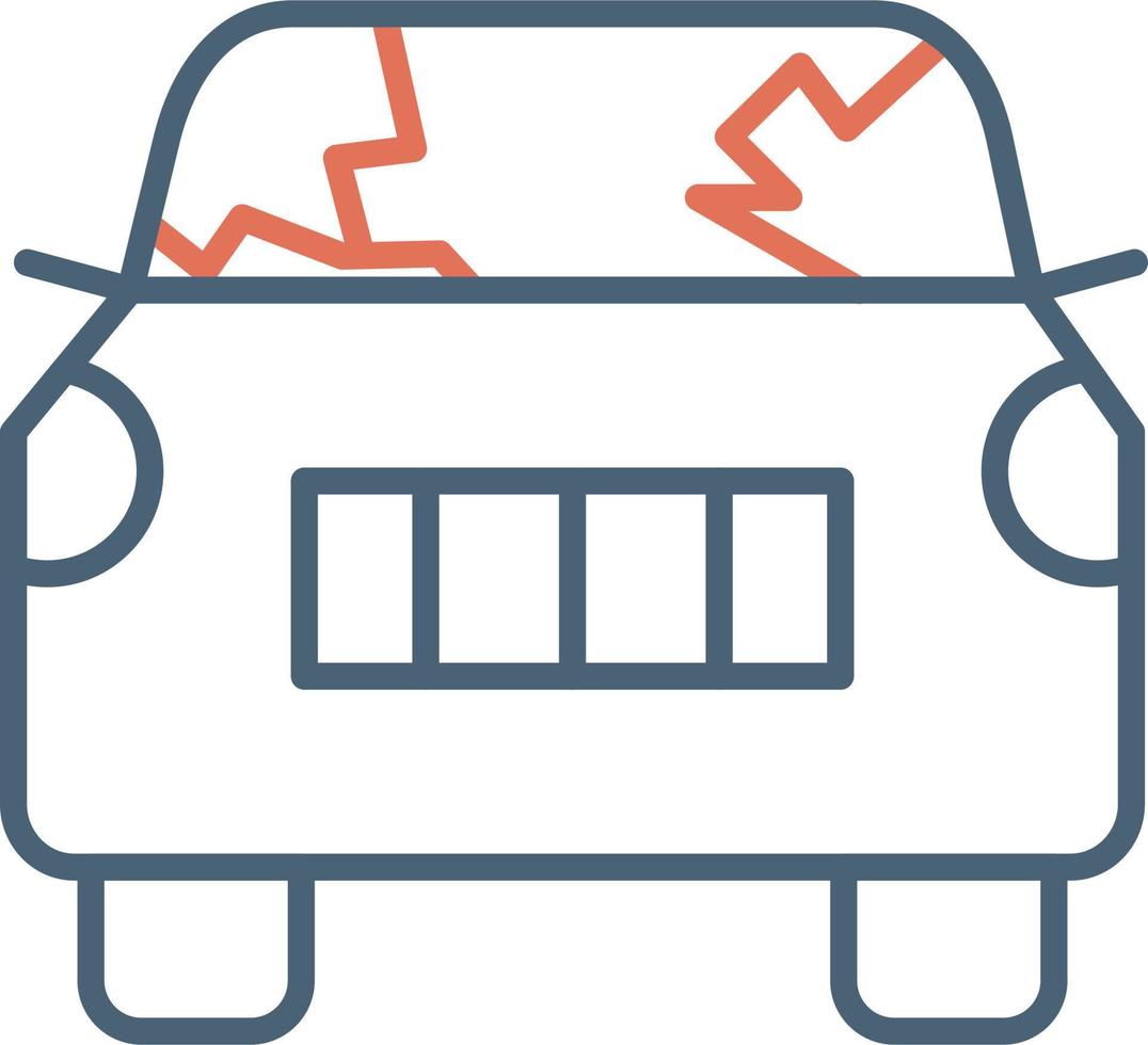 Broken Car Vector Icon