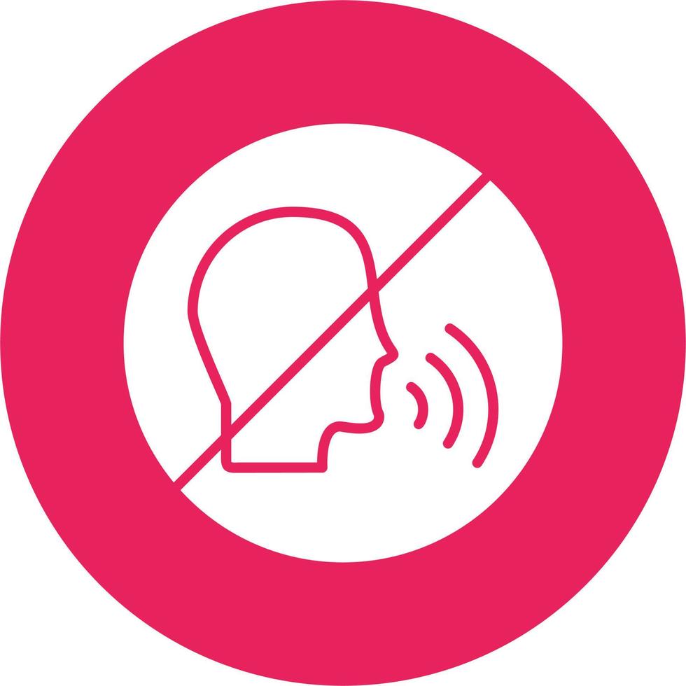 No Talking Vector Icon