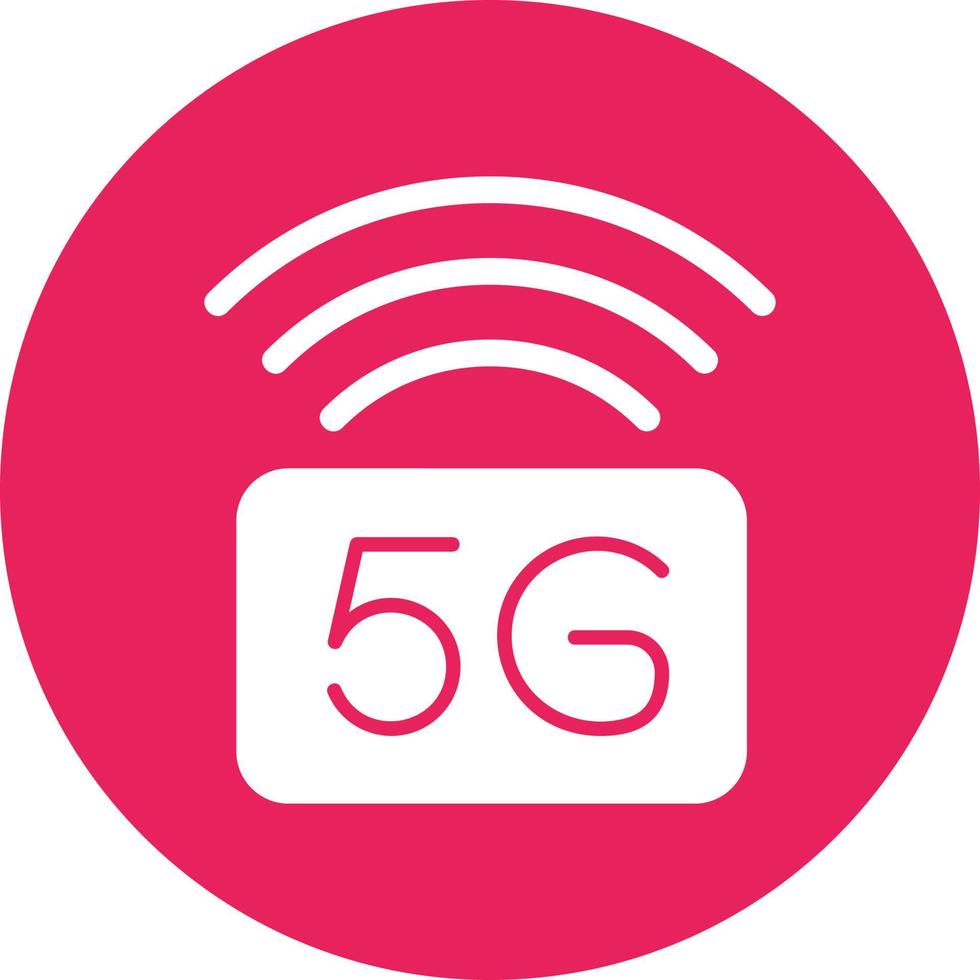 5g Wifi Signal Vector Icon