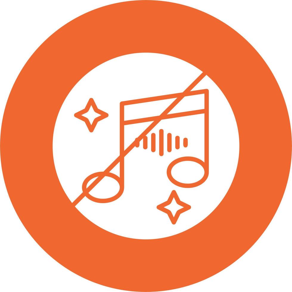 No Music Vector Icon