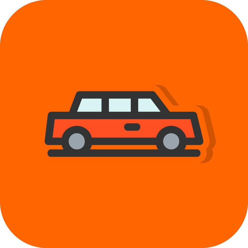 Limousine Vector Icon Design
