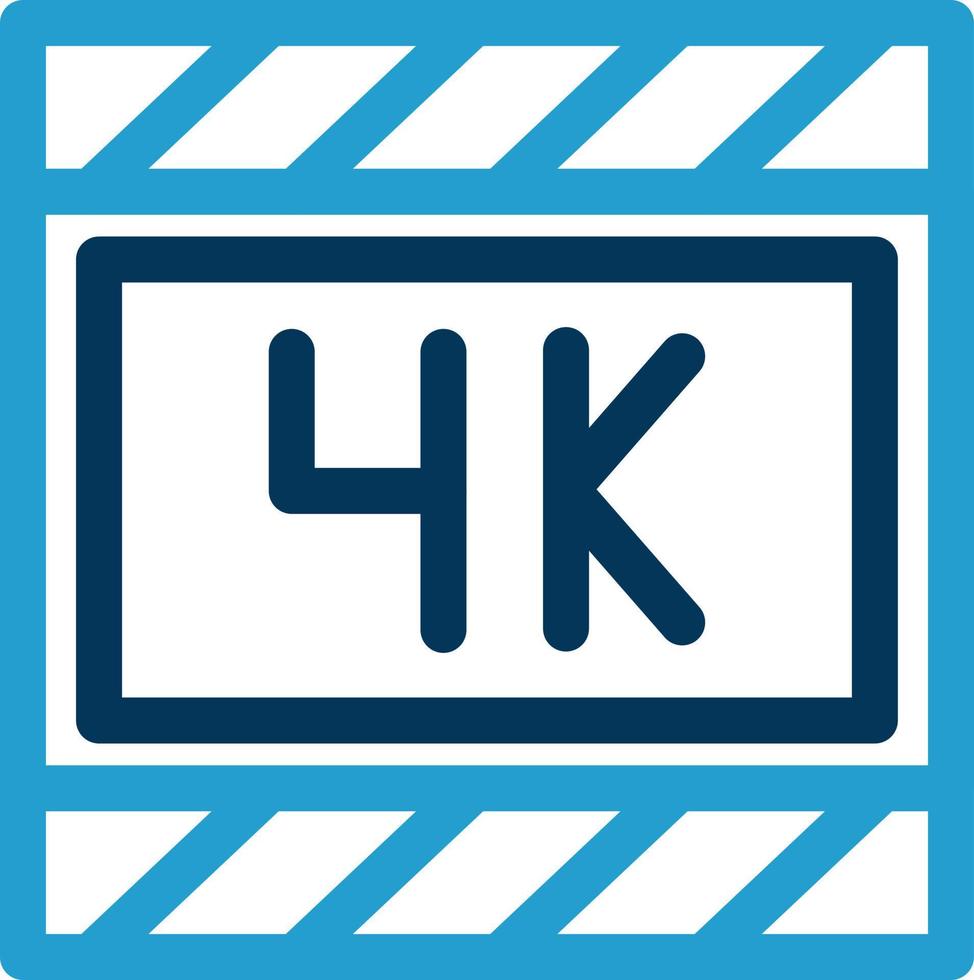 4k Film Vector Icon Design