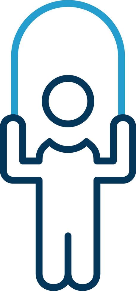Person skipping rope Vector Icon Design