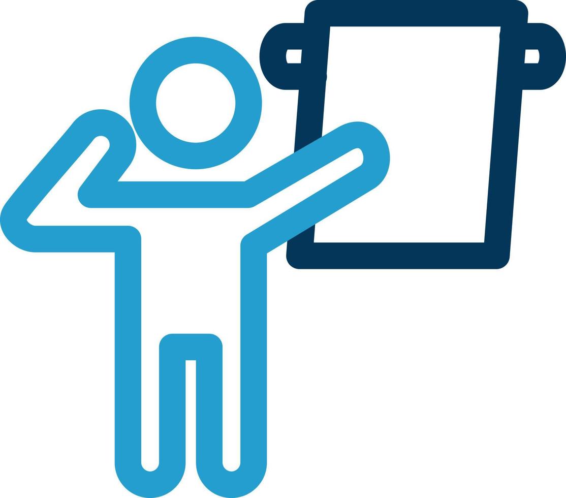 Man hanging Towel Vector Icon Design