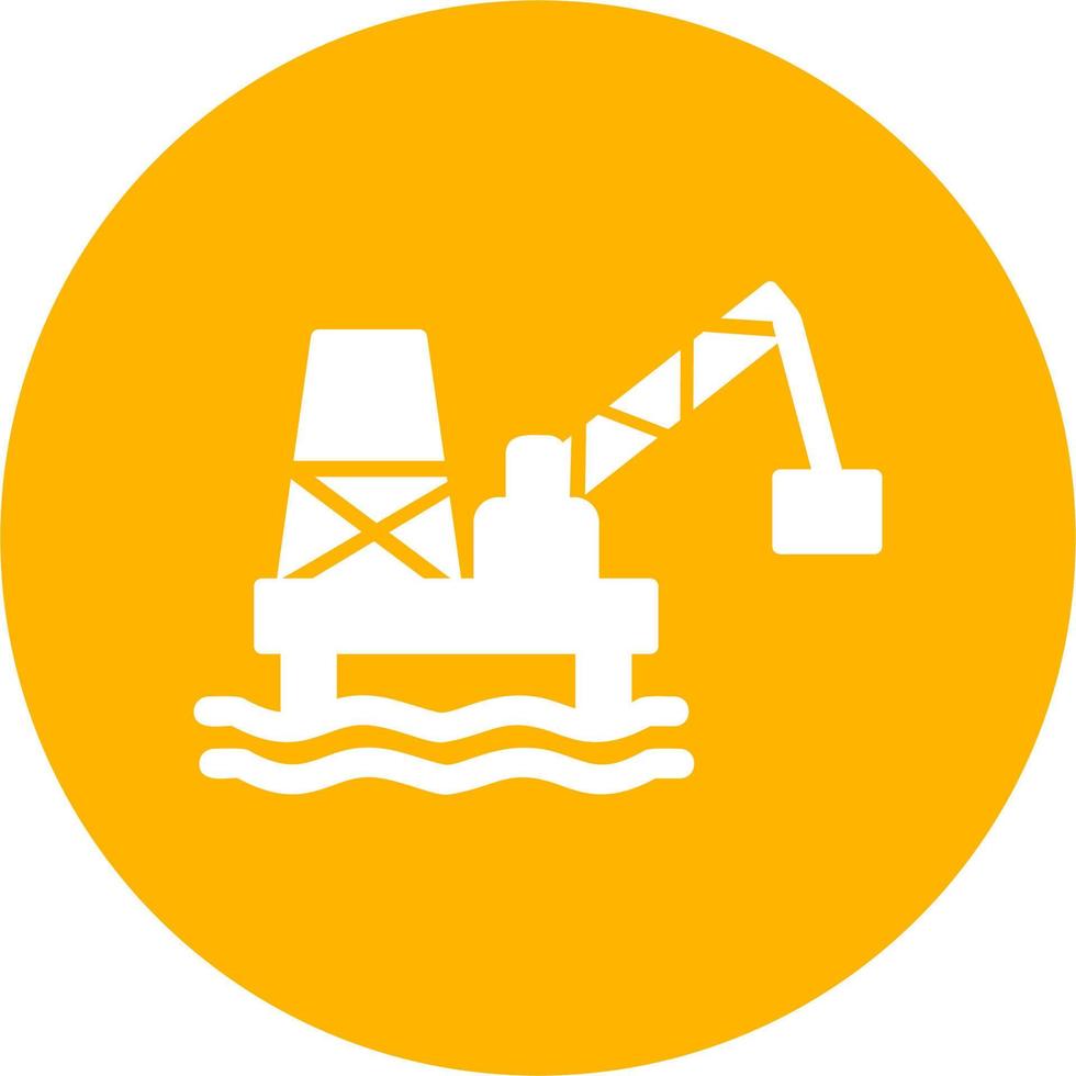 Oil Mining Vector Icon