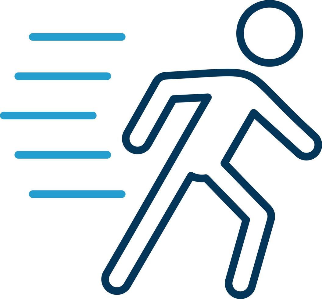 Running Person Vector Icon Design
