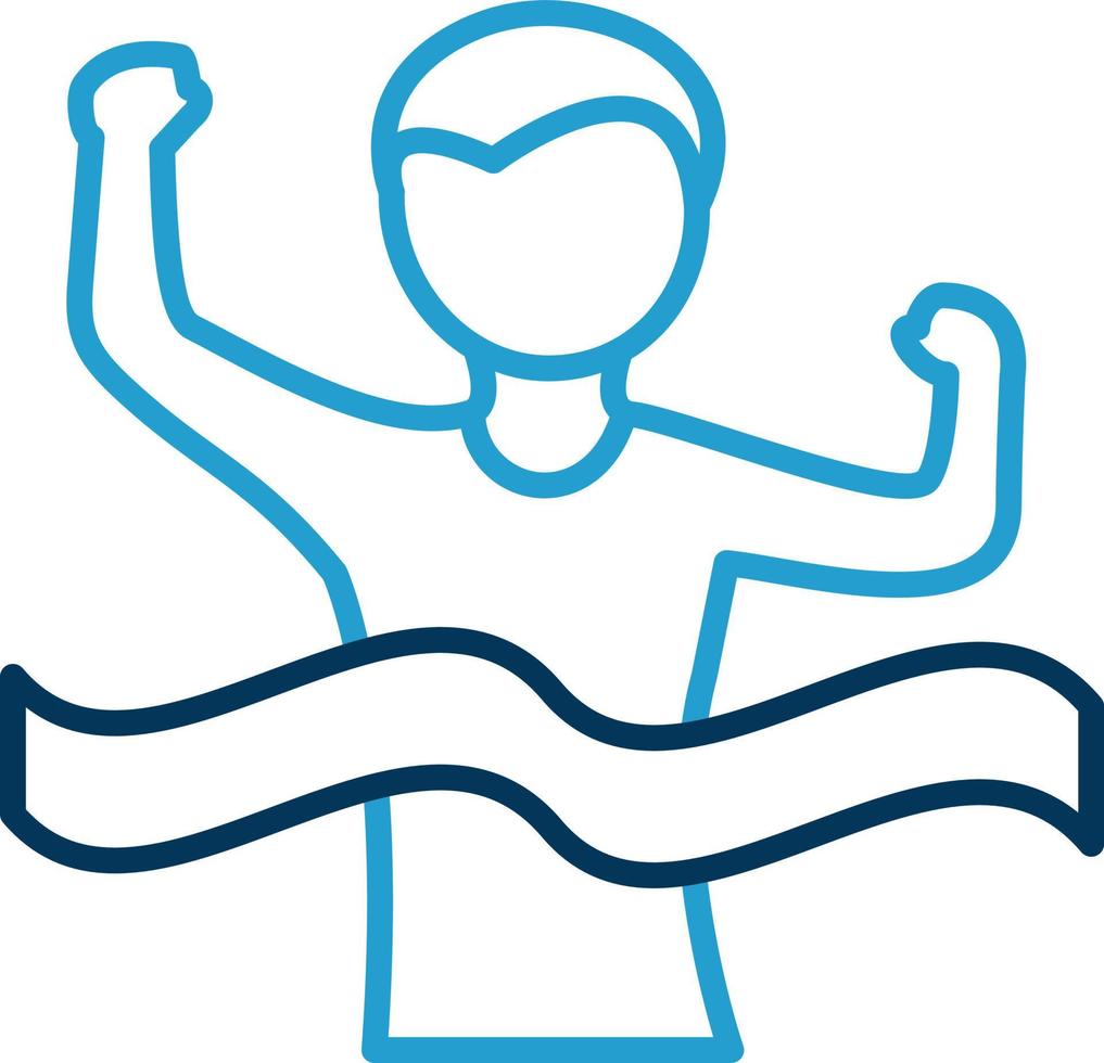 Race Finish Vector Icon Design
