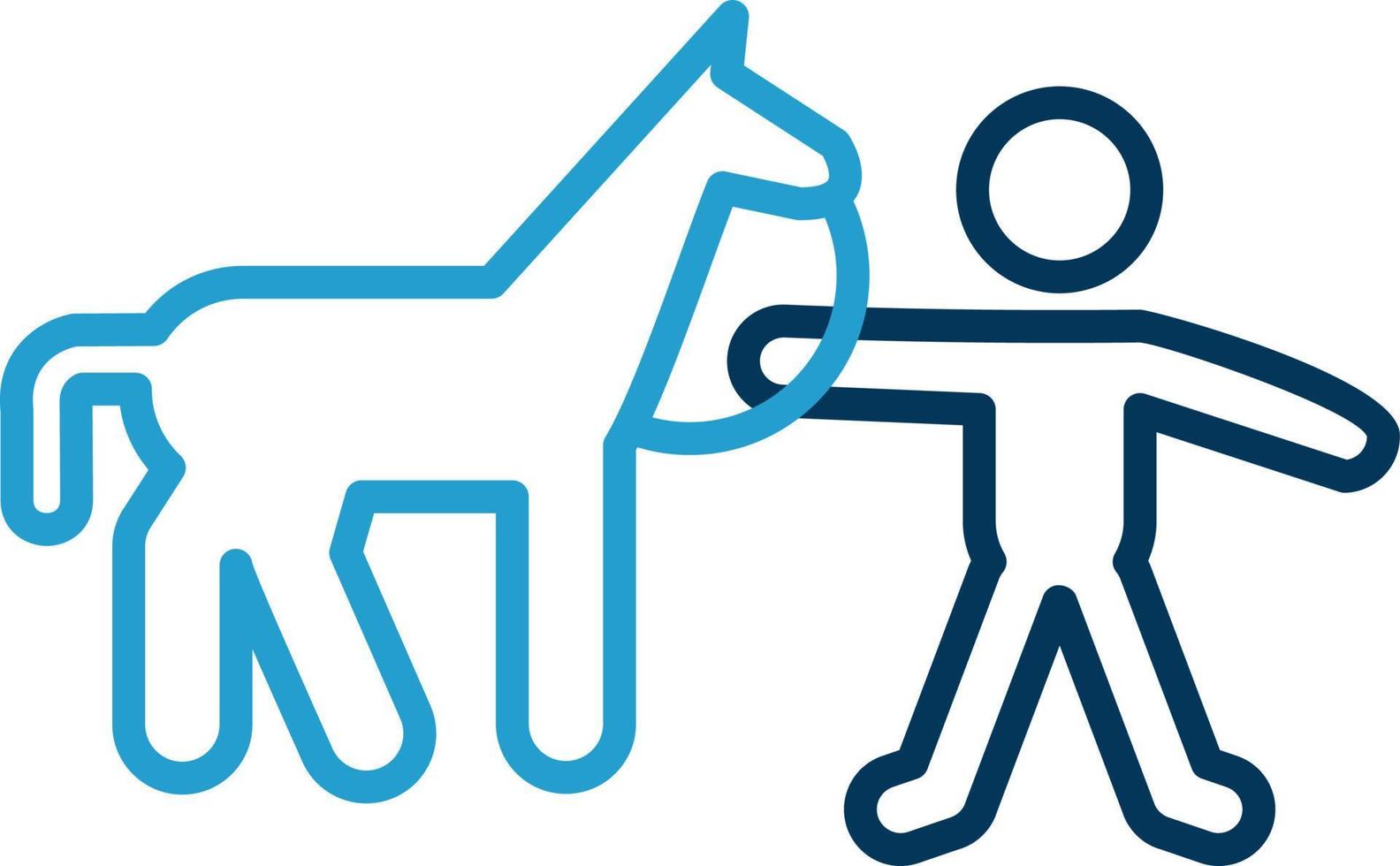 Horse Rider Vector Icon Design