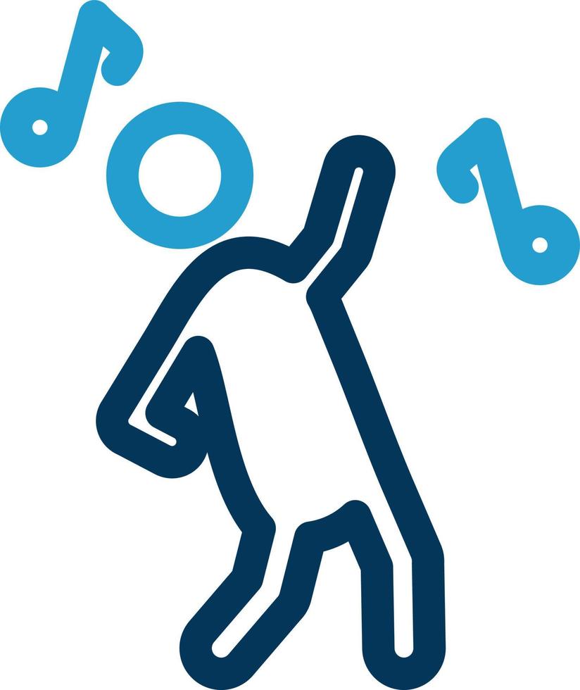 Dancing Vector Icon Design