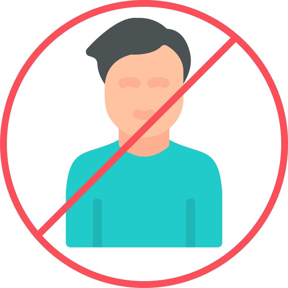 Man Blacklist Vector Icon