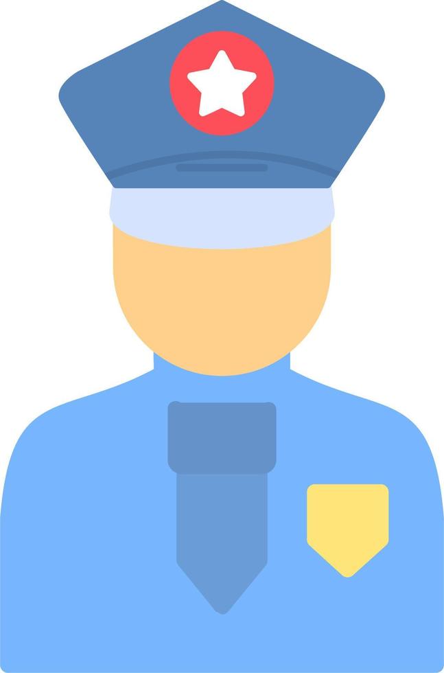 icono de vector de policía