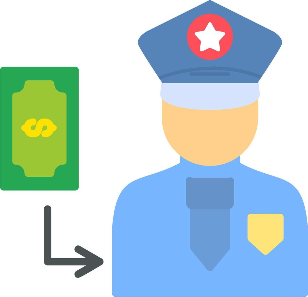 Corrupt Officer Vector Icon