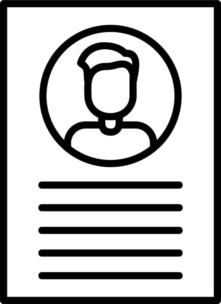 CV Vector Icon