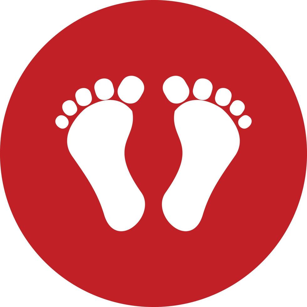 Digital Footprint Vector Icon