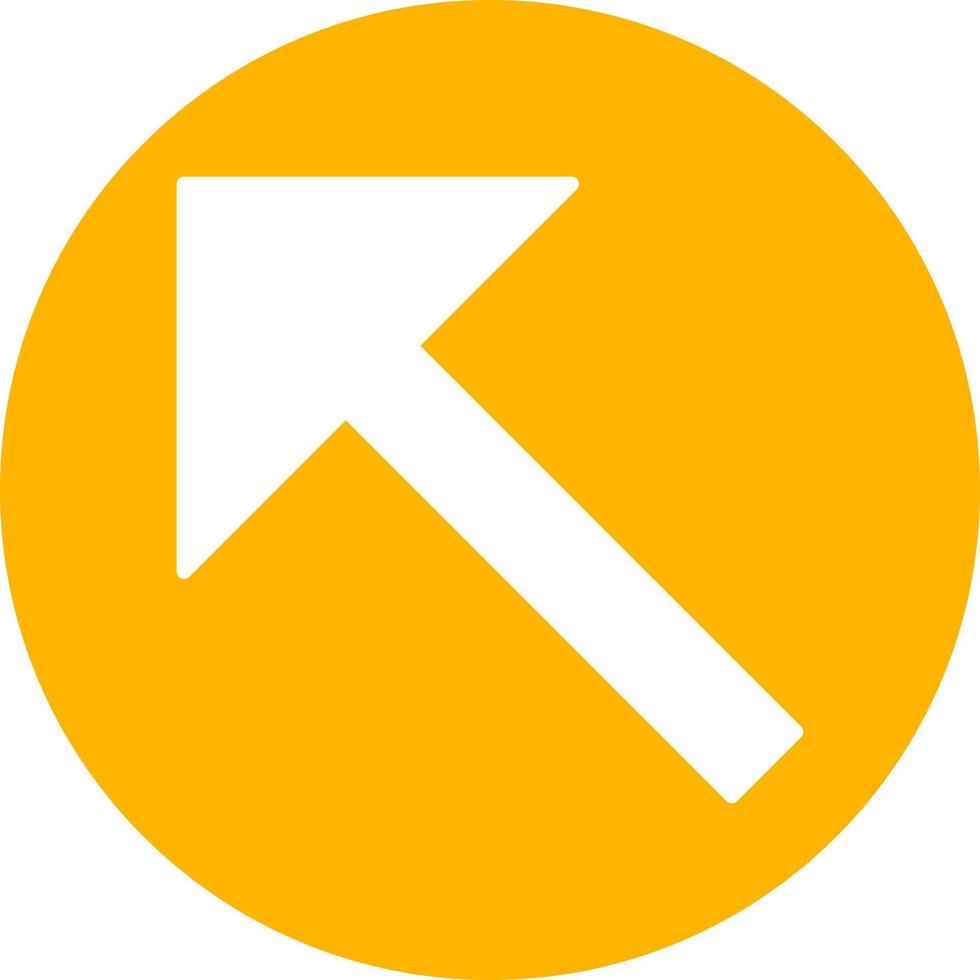 Upper Left Arrow Vector Icon