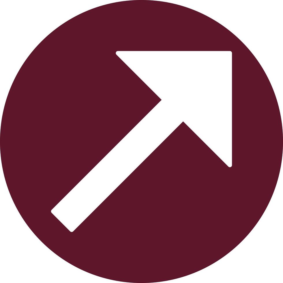 Up Right Arrow Vector Icon