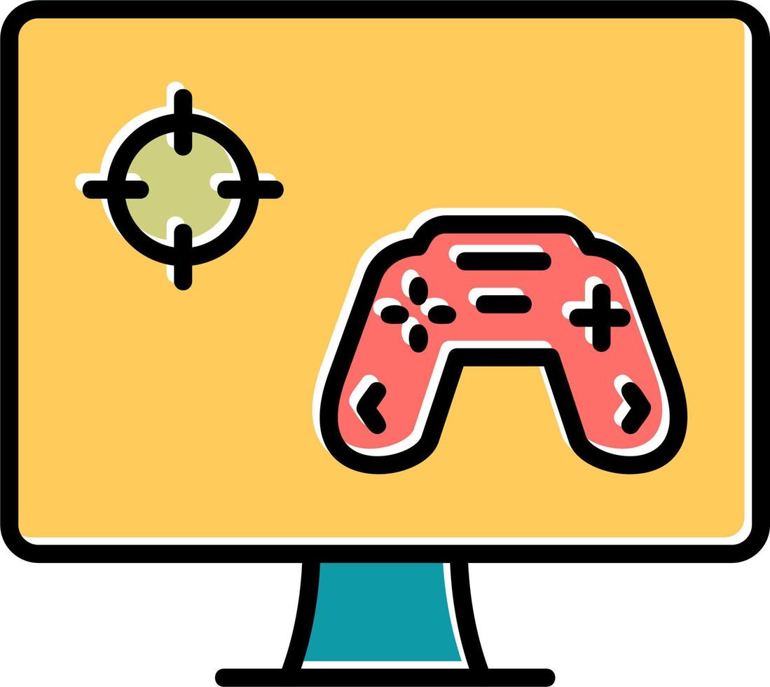 Play Game On Pc Vector Icon