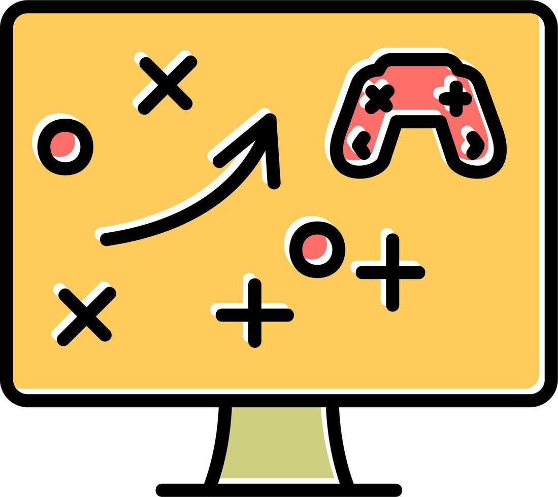 juego plan vector icono